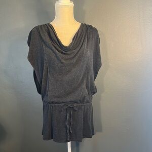 Elegant Black Draped Top